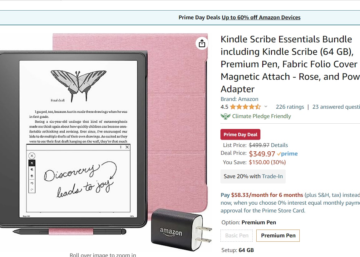  Kindle Scribe 64 GB (premium Pen)